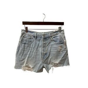 Pacsun  Ultra Highrise Vintage Button Fly Women  Distressed Shorts‎ Size   29